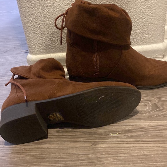 Soda Women's Slouchy Boot Round Toe Foldable Faux Suede - Picture 2 of 5